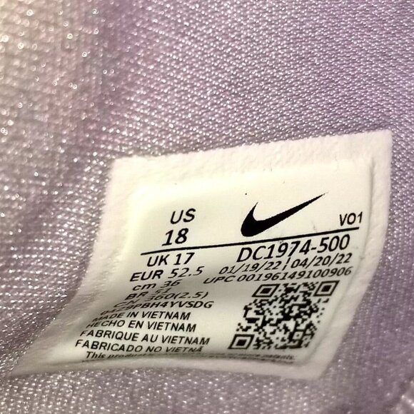Nike PG 6 Paulette Valentine\'s Day Violet Frost/Light Crimson DC1974-500 Size 18